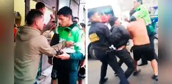Extranjeros agreden a policías durante intervención en VMT y uno de ellos amenazó de muerte Extranjeros agreden a policías durante intervención en VMT y uno de ellos amenazó de muerte