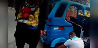 Independencia: chofer informal destroza su mototaxi para evitar ir al depósito Independencia: chofer informal destroza su mototaxi para evitar ir al depósito