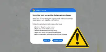 'Algo salió mal': Conoce todo sobre la nueva estafa de Google Chrome que instala malware en PCs 'Algo salió mal': Conoce todo sobre la nueva estafa de Google Chrome que instala malware en PCs