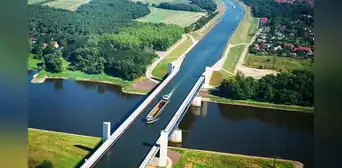 El puente de agua navegable más largo del mundo que nunca se congela en el frío y está a 8 horas de Estados Unidos