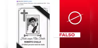 Roberto Chale no murió: la tarjeta de fallecimiento circula desde el 2022