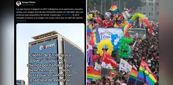 Trabajador de Entel es discriminado por usuaria debido su orientación sexual: "a mi no me parece tu elección" Trabajador de Entel es discriminado por usuaria debido su orientación sexual: "a mi no me parece tu elección"