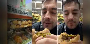 Chileno prueba pan con lomo en mercado y queda impactado: "Bastó un mordisco para saber que la comida peruana es otro nivel" Chileno prueba pan con lomo en mercado y queda impactado: "Bastó un mordisco para saber que la comida peruana es otro nivel"