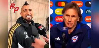 Vidal dispara contra Gareca tras empate de Perú vs. Chile: "Conmigo es otra cosa, pero así lo quiso el DT" Vidal dispara contra Gareca tras empate de Perú vs. Chile: "Conmigo es otra cosa, pero así lo quiso el DT"