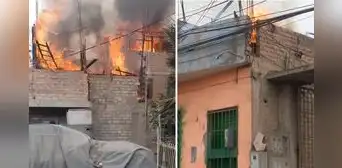 Incendio en Chorrillos: llamas consumen segundo piso de vivienda en Delicias de Villa Incendio en Chorrillos: llamas consumen segundo piso de vivienda en Delicias de Villa