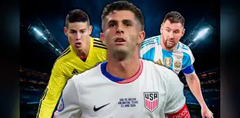 Christian Pulisic aparece junto a Messi en el equipo ideal de la primera fecha de la Copa América 2024