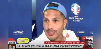 Paolo Guerrero tuvo tenso cruce con periodista y lo confronta EN VIVO tras derrota de Perú