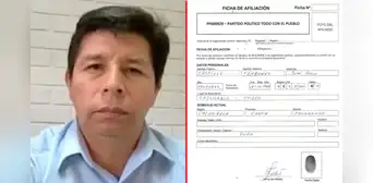 Pedro Castillo anuncia su afiliación al partido Todo con el Pueblo Pedro Castillo anuncia su afiliación al partido Todo con el Pueblo