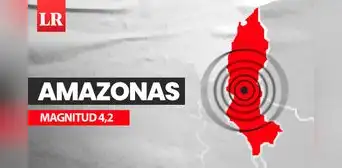Temblor de magnitud 4,2 remeció Amazonas hoy, según IGP