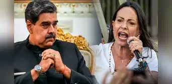 María Corina Machado asegura derrota de Nicolás Maduro el próximo 28 de julio: "Vamos a arrasar" María Corina Machado asegura derrota de Nicolás Maduro el próximo 28 de julio: "Vamos a arrasar"