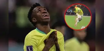 Vinícius intenta jugada a lo Neymar, pero le sale un ‘blooper’ y causa burla en redes Vinícius intenta jugada a lo Neymar, pero le sale un ‘blooper’ y causa burla en redes