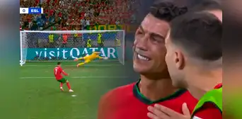 Cristiano Ronaldo estalló en lágrimas tras fallar penal en tiempo extra ante Eslovenia por la Eurocopa
