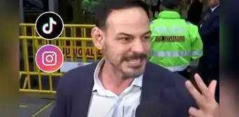 Mark Vito promociona sus cuentas de TikTok e Instagram al salir de audiencia por caso Cócteles: "Los invito a seguirme"