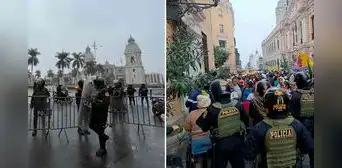 Protestan contra López Aliaga por reubicación de comerciantes: MML cierra plaza de Armas y alrededores Protestan contra López Aliaga por reubicación de comerciantes: MML cierra plaza de Armas y alrededores