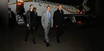 Presidente de Ecuador, Daniel Noboa, arribó al Perú para participar de Gabinete Binacional con Dina Boluarte Presidente de Ecuador, Daniel Noboa, arribó al Perú para participar de Gabinete Binacional con Dina Boluarte