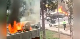 Callao: vehículo se incendia en la avenida Colonial