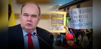 Denuncian a Rafael López Aliaga por cierre de quioscos: canillitas de Centro Histórico se oponen a reubicación Denuncian a Rafael López Aliaga por cierre de quioscos: canillitas de Centro Histórico se oponen a reubicación