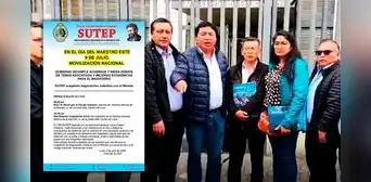Sutep anuncia gran movilización nacional en el Día del Maestro este 6 de julio tras suspender negociación colectiva con Minedu