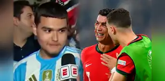 La insólita comparación de un hincha argentino tras el penal fallado de 'CR7' y 'Leo': "Messi no lloró" La insólita comparación de un hincha argentino tras el penal fallado de 'CR7' y 'Leo': "Messi no lloró"