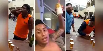 Peruanos participan en carrera con vasos de cerveza y usuarios bromean: “Los entrenamientos de Christian Cueva"