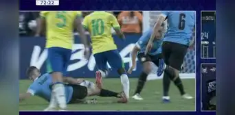 ¡Casi rompe a Rodrygo! Nández es expulsado por una dura falta en el Uruguay vs. Brasil ¡Casi rompe a Rodrygo! Nández es expulsado por una dura falta en el Uruguay vs. Brasil