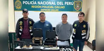 PNP incauta armas de fuego y captura a presuntos integrantes de banda delictiva en el Callao PNP incauta armas de fuego y captura a presuntos integrantes de banda delictiva en el Callao