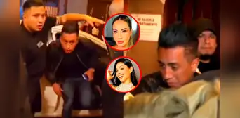 Christian Cueva reaparece en accidentada salida de cevichería tras polémica con Pamela López y Pamela Franco