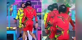 ¿Se molestó? Said Palao sorprende a Mario Irivarren al ‘pecharlo’ tras ganarle juego en ‘Esto es guerra’ ¿Se molestó? Said Palao sorprende a Mario Irivarren al ‘pecharlo’ tras ganarle juego en ‘Esto es guerra’