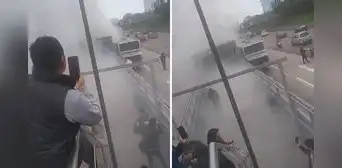 Bus del Metropolitano se llena de humo: ATU aclara que no fue incendio sino "falla mecánica"