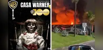Exposición de Warner Bros se incendia en Brasil: 'Anabelle', 'Harry Potter' y 'Friends' quedan en escombros Exposición de Warner Bros se incendia en Brasil: 'Anabelle', 'Harry Potter' y 'Friends' quedan en escombros