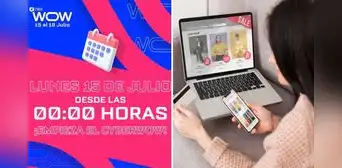 Cyber Wow inicia HOY: más del 50% de descuento para comprar ropa, zapatos, electrodomésticos y más Cyber Wow inicia HOY: más del 50% de descuento para comprar ropa, zapatos, electrodomésticos y más