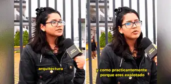Estudiante de arquitectura espera ganar S/1.200 cuando se gradúe y afirma: “Como practicante eres explotado” Estudiante de arquitectura espera ganar S/1.200 cuando se gradúe y afirma: “Como practicante eres explotado”