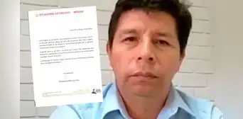 Pedro Castillo muestra documento de la Embajada de México donde aclara que no pidió asilo político Pedro Castillo muestra documento de la Embajada de México donde aclara que no pidió asilo político