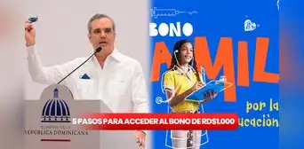 Bono a Mil 2024: ACCEDE al pago de RD$1.000 del Bono Escolar en 5 pasos y revisa el LINK de registro