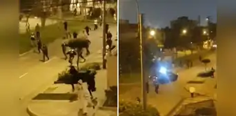 Un grupo de vándalos genera caos en las calles de Pueblo Libre tras enfrentarse a piedrazos Un grupo de vándalos genera caos en las calles de Pueblo Libre tras enfrentarse a piedrazos
