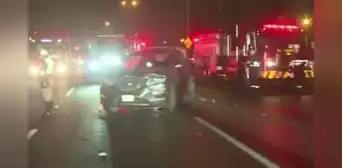 Triple choque en la Panamericana Sur genera tráfico vehicular