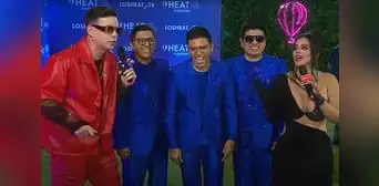 Conductores de los Premios Heat 2024 elogian el llamativo traje del Grupo 5: “Vinieron a brillar” Conductores de los Premios Heat 2024 elogian el llamativo traje del Grupo 5: “Vinieron a brillar”