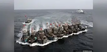 Barcos pesqueros chinos son identificados en una zona prohibida de Perú
