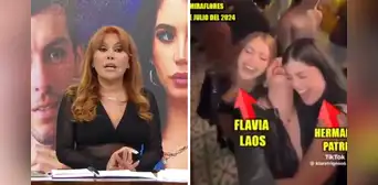 Hermanas de Patricio Parodi coincidieron con Flavia Laos y Magaly Medina señala: “No ocultan su felicidad”
