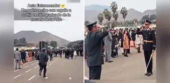 Padre se emociona al ver a su hijo graduado de la PNP y le hace singular pedido: “No manches el uniforme”