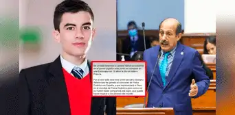 Congresista Valer confunde a 'El niño polla' con físico peruano y lo felicita: "Qué honor"