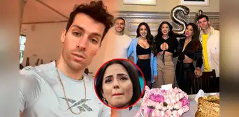 Patricio Parodi sigue disfrutando su soltería y aparece en el cumpleaños de Onelia Molina, novia de Mario Irivarren