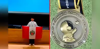 Genio de La Oroya vence a más de 40 países y gana medalla de oro en olimpiada internacional de matemáticas