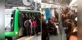 Metro de Lima: reportan largas colas y vagones de la Línea 1 varados rumbo a Villa El Salvador Metro de Lima: reportan largas colas y vagones de la Línea 1 varados rumbo a Villa El Salvador