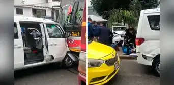 Choque múltiple en Miraflores: bus embiste a 5 vehículos en avenida Del Ejército y atropella a sereno Choque múltiple en Miraflores: bus embiste a 5 vehículos en avenida Del Ejército y atropella a sereno