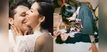 Mientras Nodal y Ángela Aguilar se casaban, Cazzu y su hija Inti pasaban tiempo juntas
