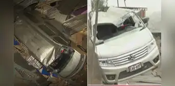 Miniván se despista y cae sobre techo de vivienda en Carabayllo: 3 niños salvaron de morir tras accidente Miniván se despista y cae sobre techo de vivienda en Carabayllo: 3 niños salvaron de morir tras accidente
