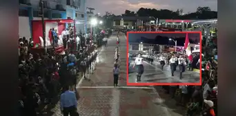 Escolares en Loreto realizan desfile escolar nocturno por Fiestas Patrias para evitar altas temperaturas