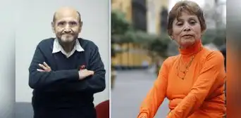 Edgar Vivar sorprende a Irma Maury dándole un beso Edgar Vivar sorprende a Irma Maury dándole un beso
