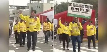 Heladeros de D’Onofrio marcharon en desfile y usuarios dicen: “Llegan donde el Gobierno nunca llegó”